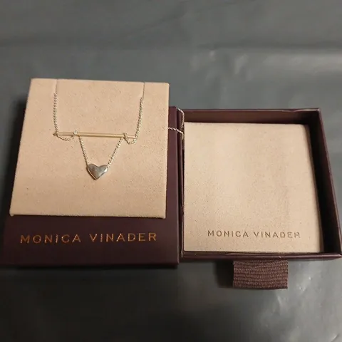 BOXED MONICA VINADER HEART PENDANT NECKLACE