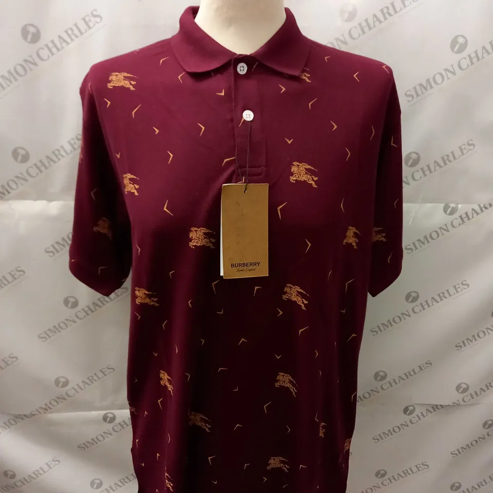 BURBERRY MENS POLO SHIRTS SIZE L