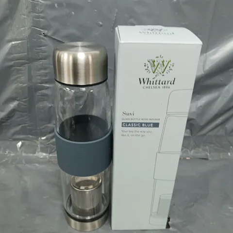 WHITTARD GLASS BOTTLE WITH INFUSER