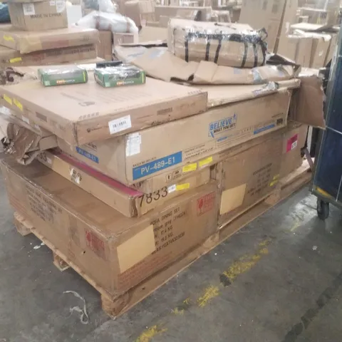 PALLET CONTAINING ASSORTED INCOMPLETE FLATPACK FURNITURE PARTS