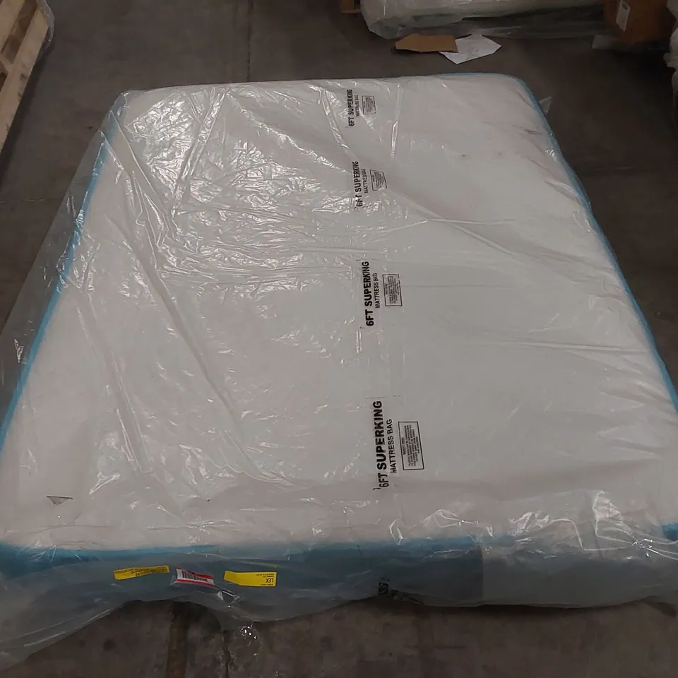 QUALITY BAGGED COOLTOUCH ESSENTIALS WAVE TEAL BLUE MICRO QUILTED HYBRID MEMORY FOAM 5FT MATTRESS 