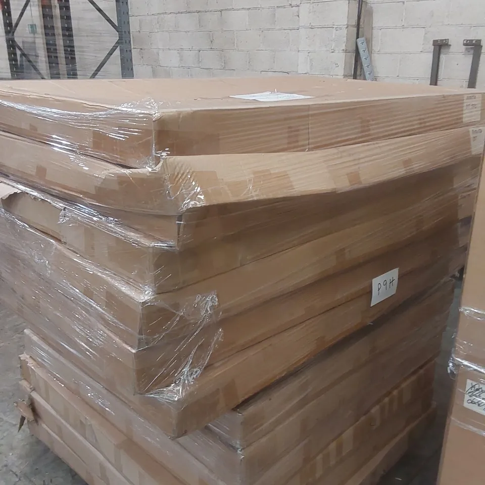 PALLET CONTAINING A LARGE QUANTITY OF ASSORTED FURNITURE PARTS INCLUDING: DINING TABLE PARTS ECT
