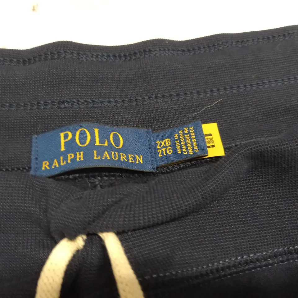 POLO RALPH LAUREN NAVY FLEECE SHORTS - 2XB