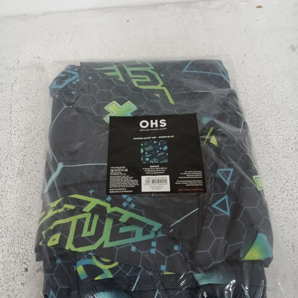 OHS ONLINE HOME SHOP GAMING DUVET SET – SINGLE