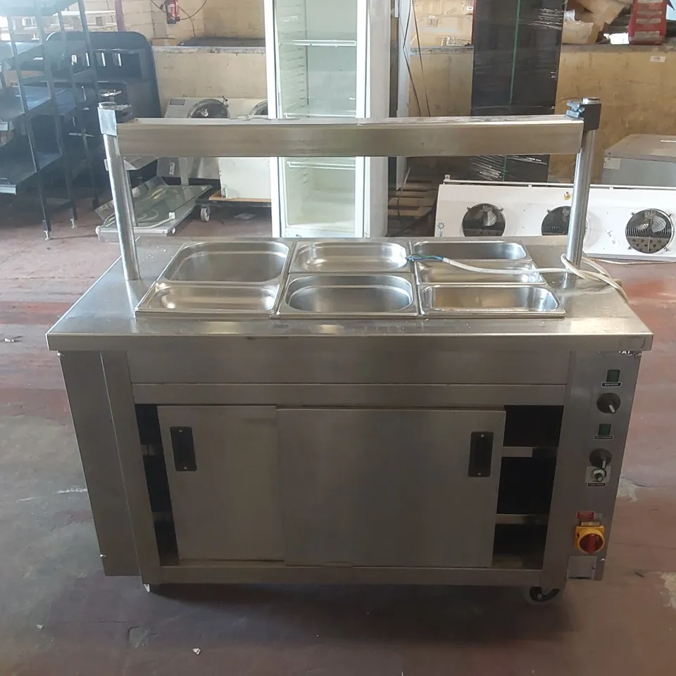 MOFFAT MOBILE HOT CUPBOARD AND HEATED BAIN MARIE