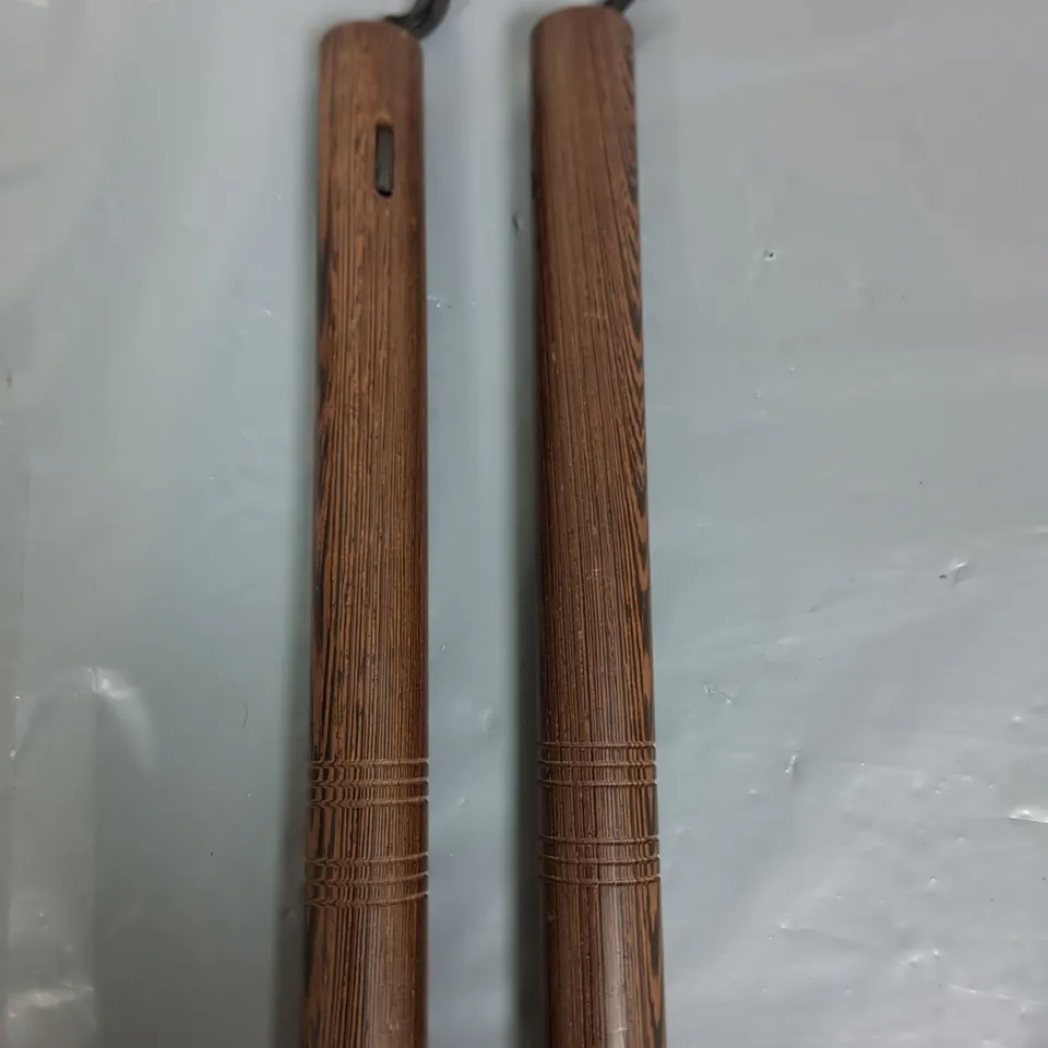 SET OF 10.5" WOODEN NUNCHAKU 