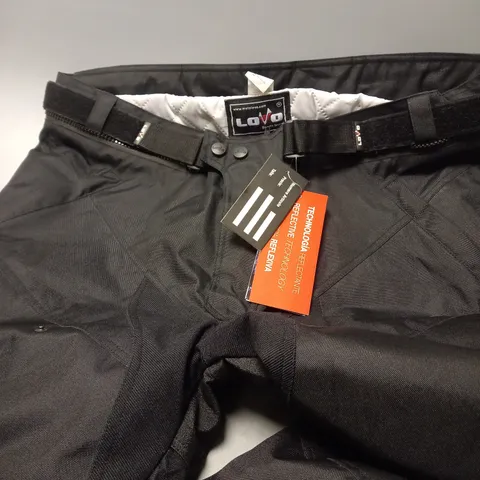 MOTO LOVO BIKER TROUSERS IN BLACK SIZE 8XL
