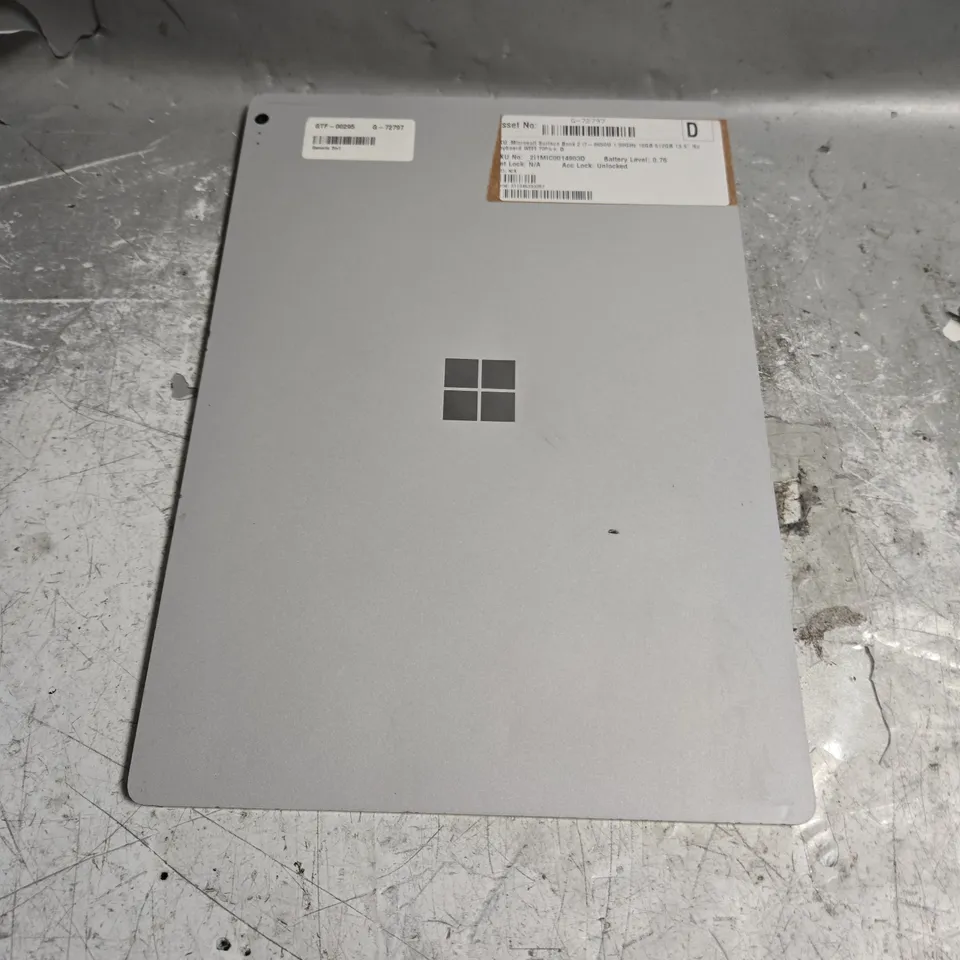 MICROSOFT SURFACE BOOK 2 