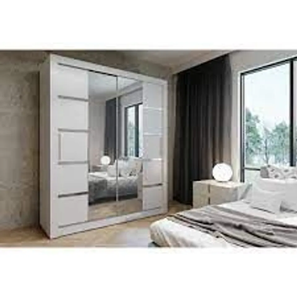 BOXED DONNETA 2 DOOR WARDROBE 4 BOXES