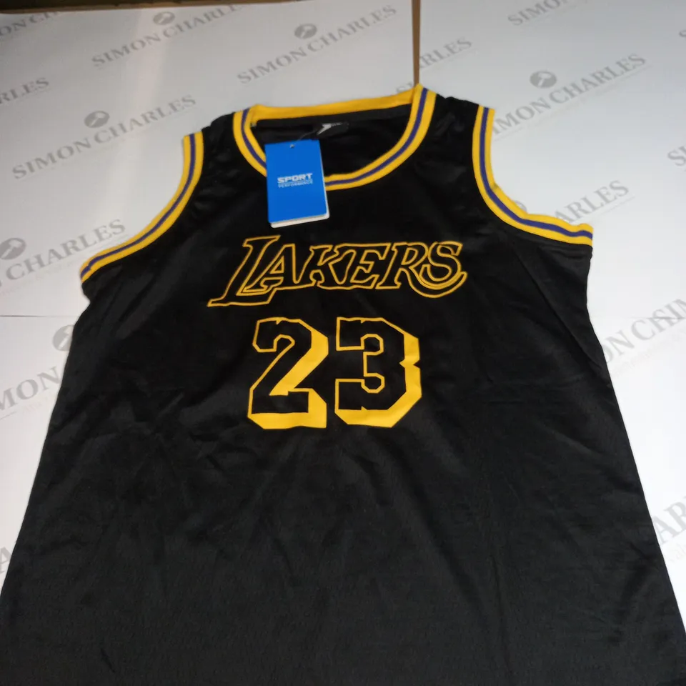 LA LAKERS NBA JERSEY WITH JAMES 23 SIZE UNSPECIFIED