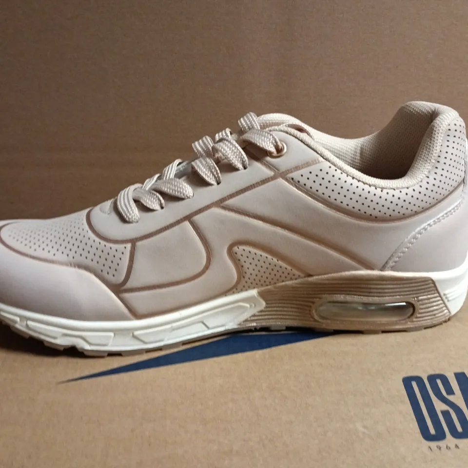 BOXED OSAGA BEIGE CASUAL RUNNING TRAINERS - EUR 40