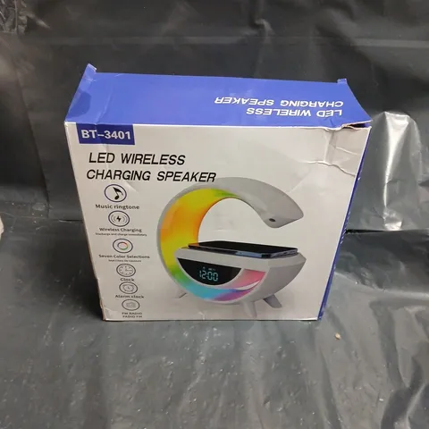 BT-3401 LED WIRELESS CHARGING SPEAKER – PORTABLE BLUETOOTH SPEAKER