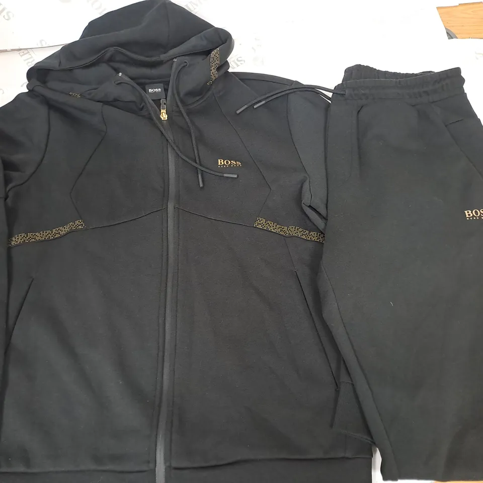 HUGO BOSS BLACK FLEECE HOODIE AND JOGGERS - M