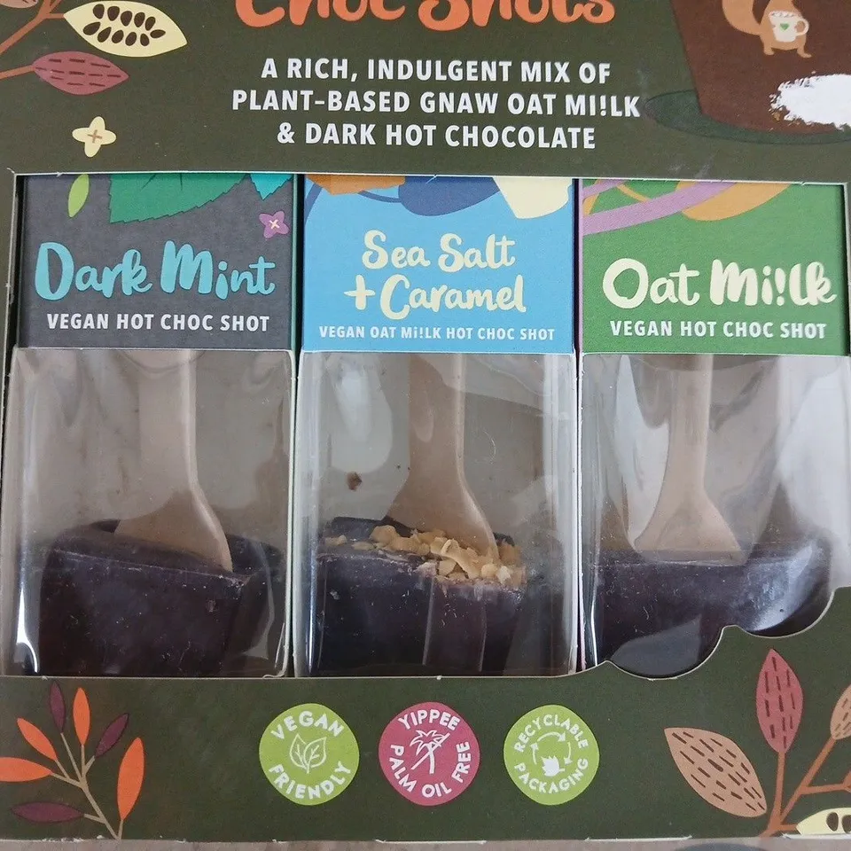 GNAW VEGAN HOT CHOC SHOTS – SET OF 3