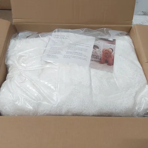 BOXED SOLID MACHINE WOMEN / POWER LOOMED OFF-WHITE RUG - 3 x 5'
