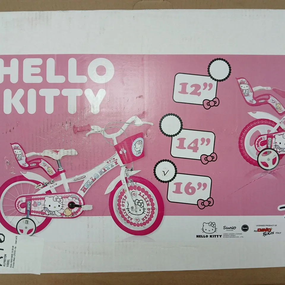 DINO BIKES HELLO KITTY 16 INCH BIKE - COLLECTION ONLY 