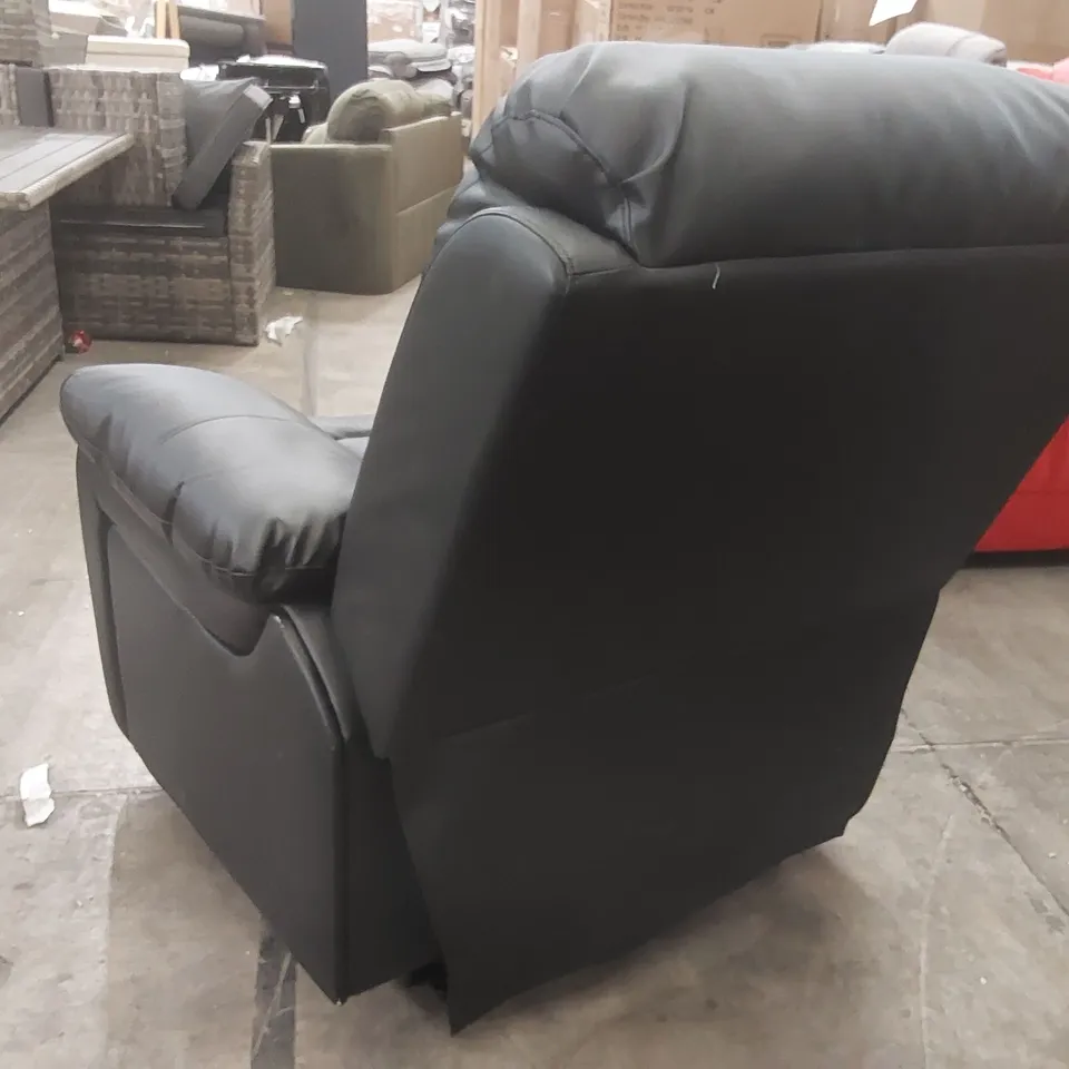 QUALITY DESIGNER FAUX LEATHER ELECTRIC RECLINING ARMCHAIR 