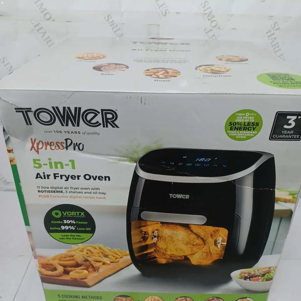 BOXED TOWER EXPRESSPRO 5-IN-1 AIR FRYER OVEN IN BLACK