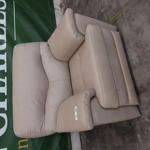 QUALITY BRITISH DESIGNER G PLAN STRATFORD POWER RECLINING EASY CHAIR REGENT PLASTER LEATHER