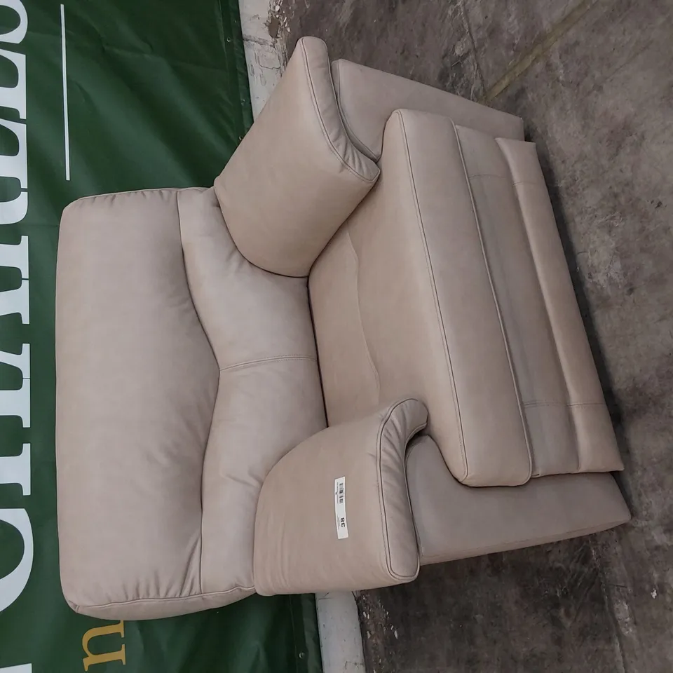 QUALITY BRITISH DESIGNER G PLAN STRATFORD POWER RECLINING EASY CHAIR REGENT PLASTER LEATHER 