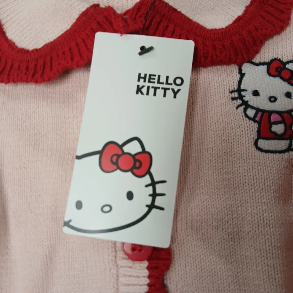 M&S HELLO KITTY PINK CARDIGAN, UK 3-4 YEARS