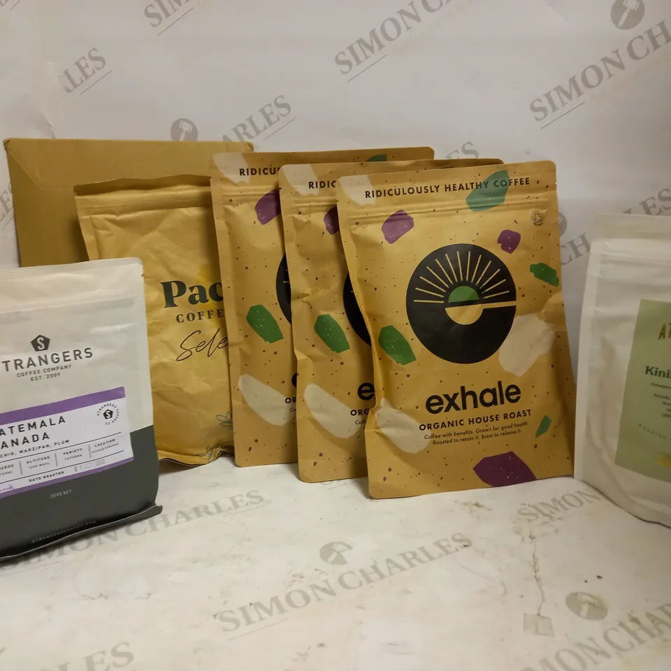 LOT OF 7 PACKS OF COFFEE GROUNDS