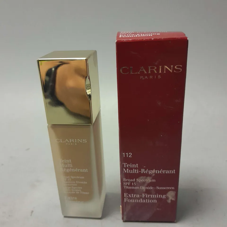 CLARINS EXTRA FIRMING FOUNDATION SPF 15 112 AMBER 30ML 