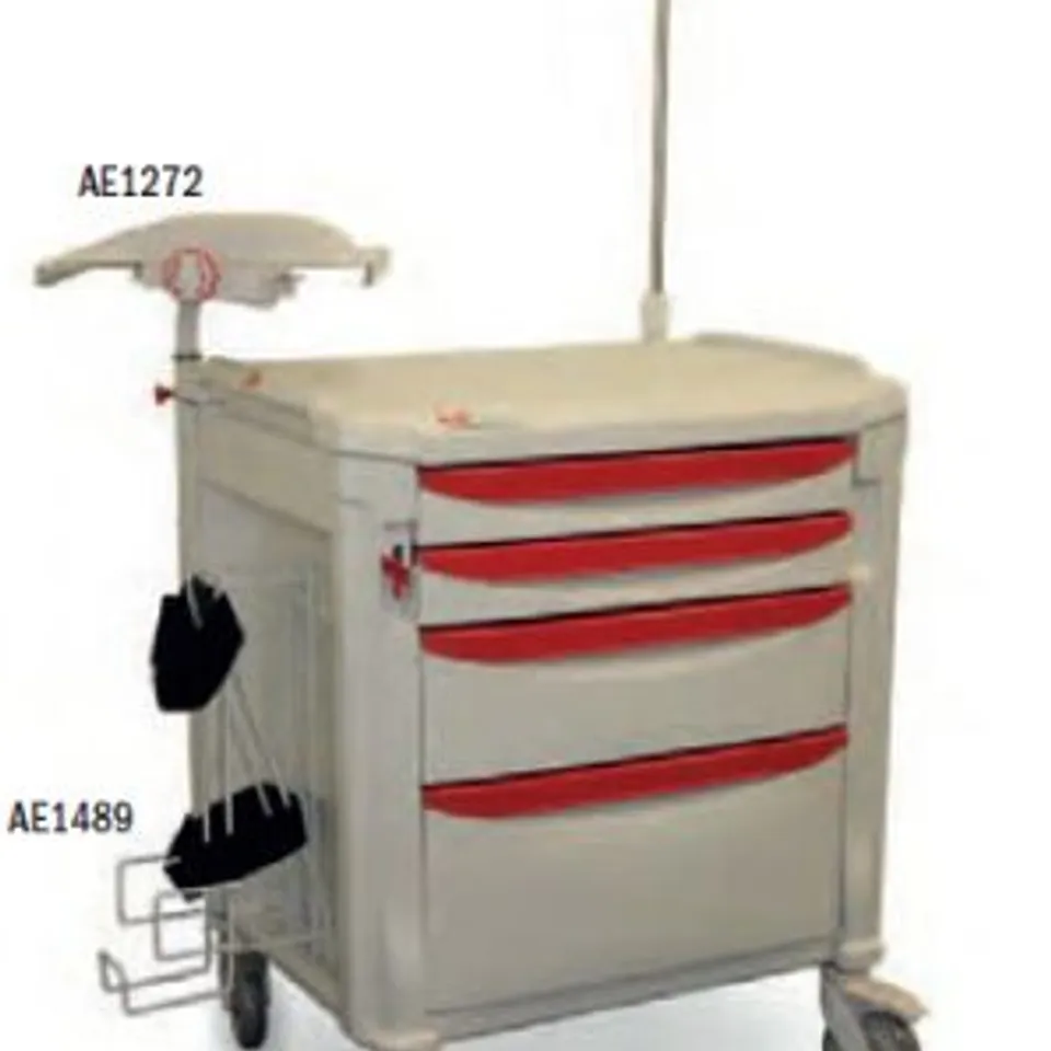 BRAND NEW METRO FLEXLINE ANTIMICROBIAL FL27P FOUR DRAWER CART WITH PASSIVE LOCK