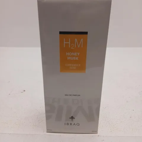 BOXED AND SEALED H2M HONEY MUSK CONFIDENCE DOSE EAU DE PARFUM 75ML