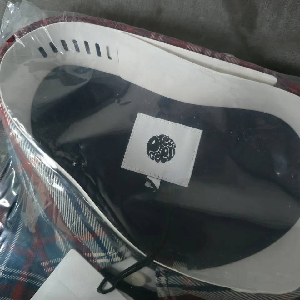 BAGGED PRETTY GREEN OLDHAM CHECK SHIRT IN NAVY MULTI - LARGE