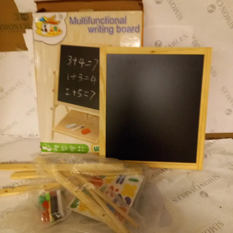 WOODENTOY MULTIFUNCTIONAL WRITING BOARD WITH FRAME AND ACCESSORIES