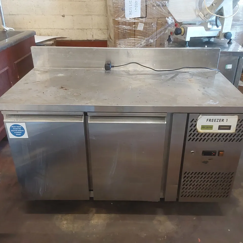 ATOSA EPF3462: HEAVY DUTY 2 DOOR BENCH FREEZER WITH SIDE MOUNTED UNIT