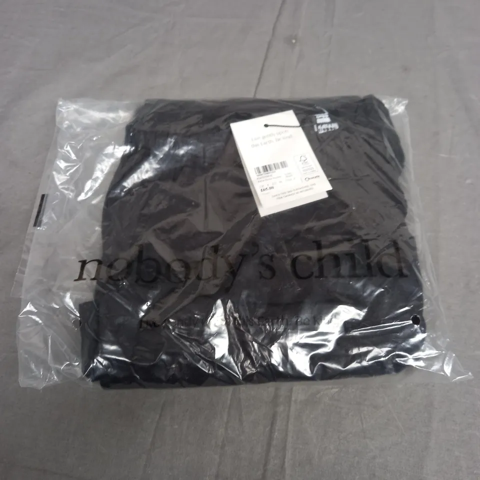 SEALED NOBODYS CHILD PETITE SHONA TROUSERS IN LINEN BLACK - UK 8 