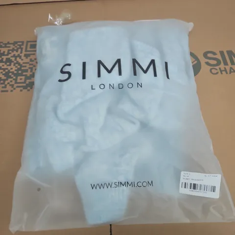 SIMMI LONDON ROMY TROUSERS – SIZE L, BLUE