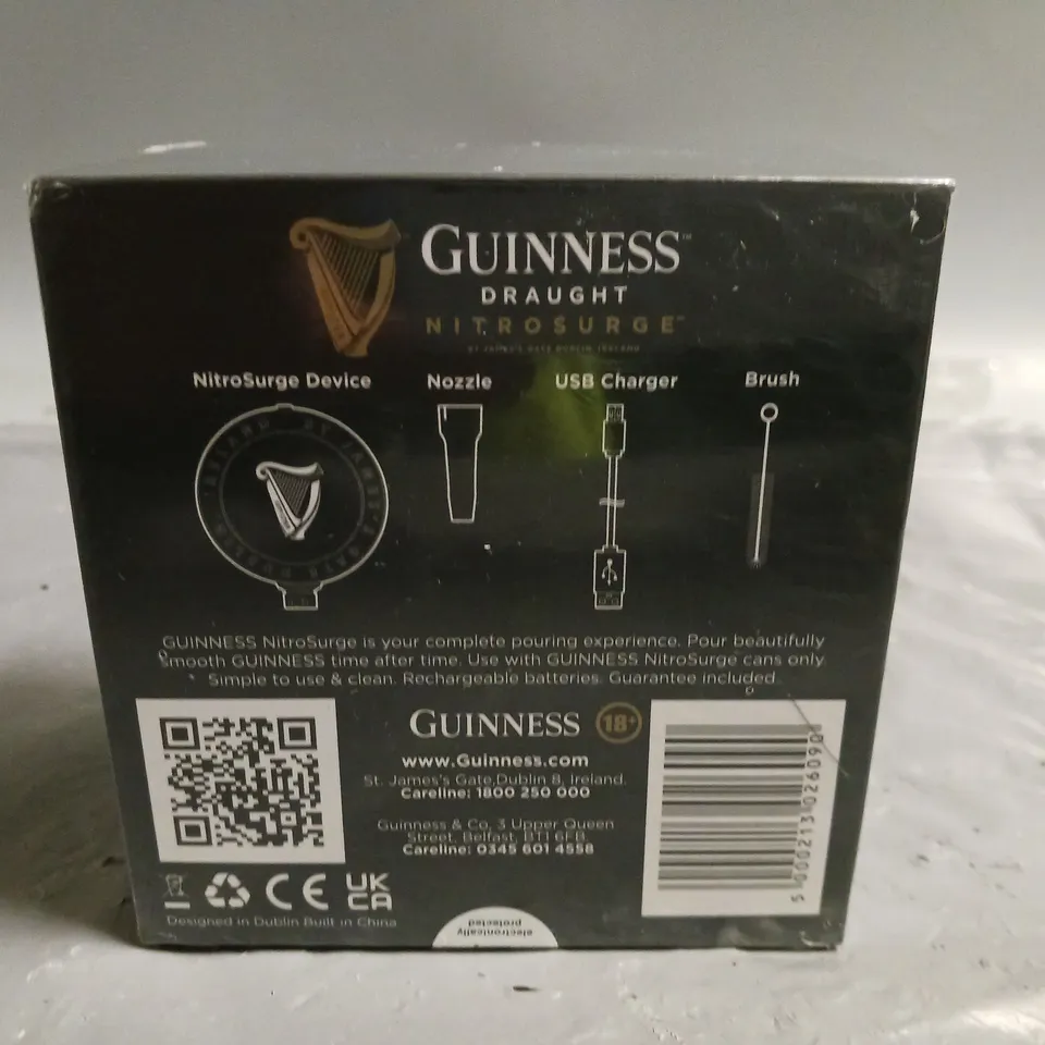SEALED GUINNESS DRAUGHT NITROSURGE DEVICE
