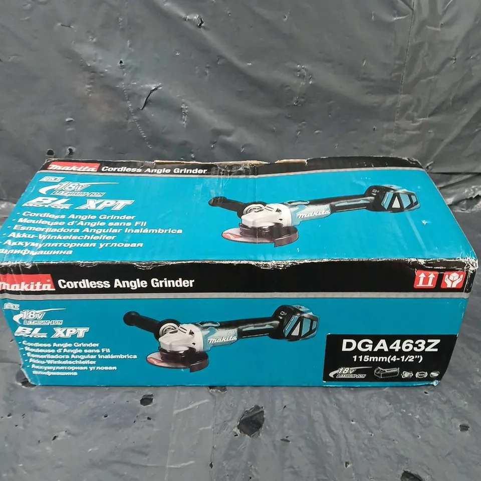 BOXED MAKITA CORDLESS ANGLE GRINDER 