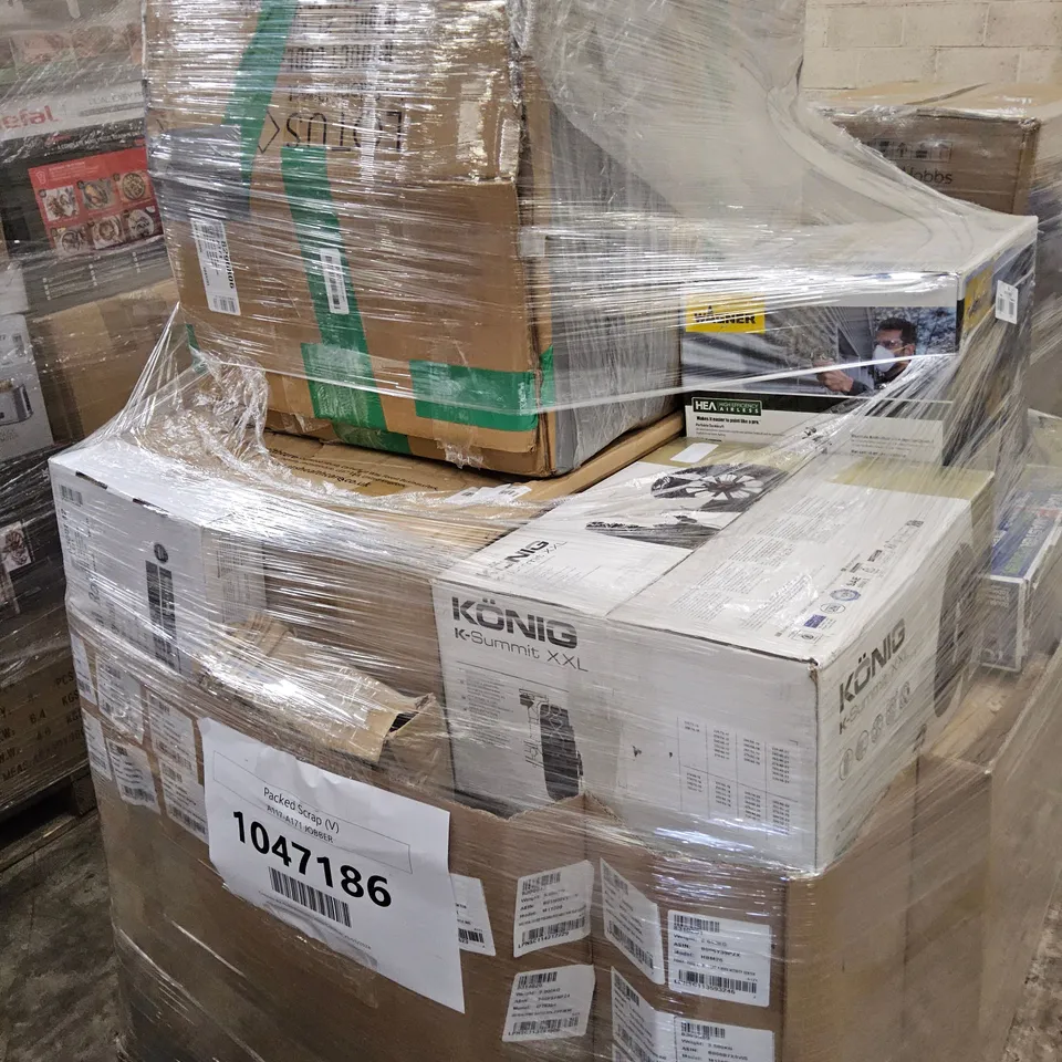 PALLET OF APPROXIMATELY 22 UNPROCESSED RAW RETURN HOUSEHOLD AND ELECTRICAL GOODS TO INCLUDE;