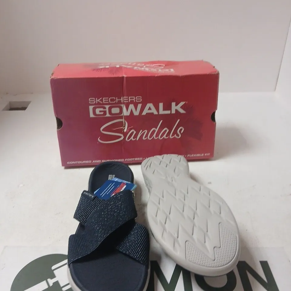 SKECHERS GO WALK SANDALS – NAVY, WOMEN'S UK 6 (US 9 / EUR 39)