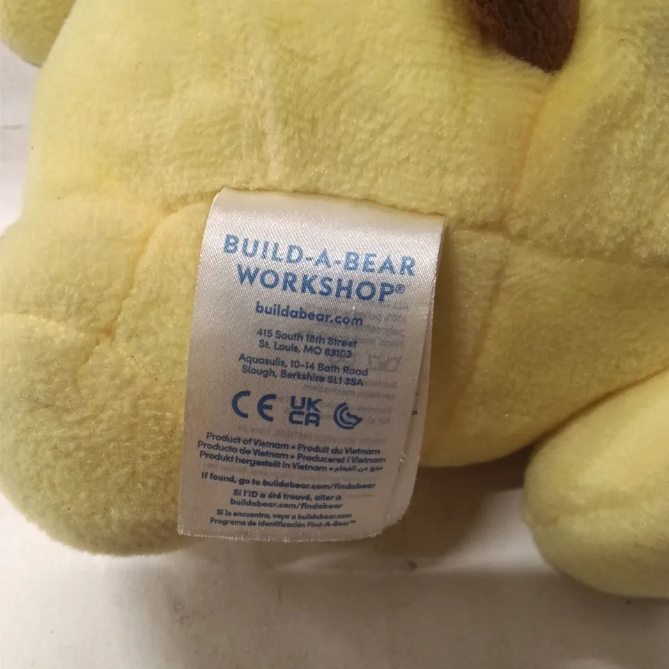 BUILD-A-BEAR WORKSHOP PIKACHU PLUSH BEAR WITH RED HOODED OUTFIT