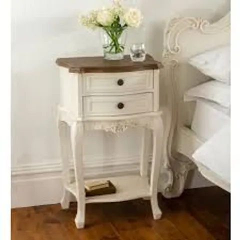 BRAND NEW BOXED HOMESDIRECT365 ANNAELLE FRENCH STYLE BEDSIDE TABLE