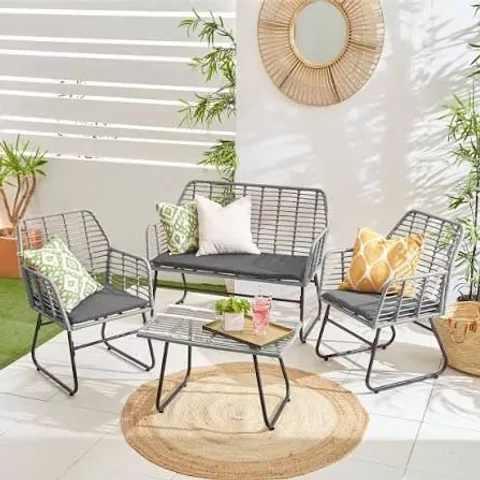 BOXED NEO GARDEN FURNITURE SET - GREY
