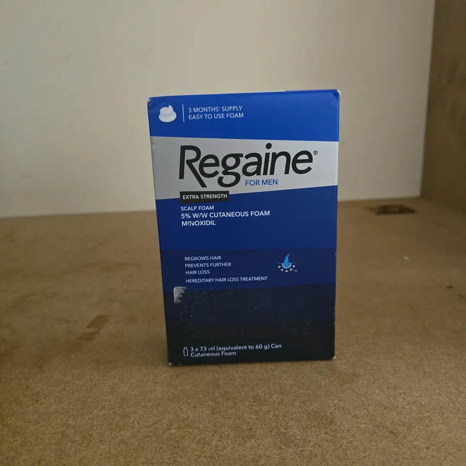 REGAINE FOR MEN 3 MONTH SUPPLY SCALP FOAM 5% MINOXIDIL 