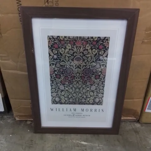 FRAMED VIOLET AND COLUMBINE PRINT VOL. 2 BY WILLIAM MORRIS