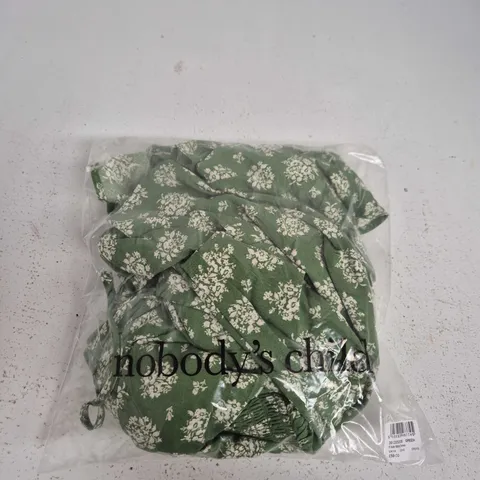 NOBODY'S CHILD ELSIE MIDI DRESS – GREEN FLORAL, UK14