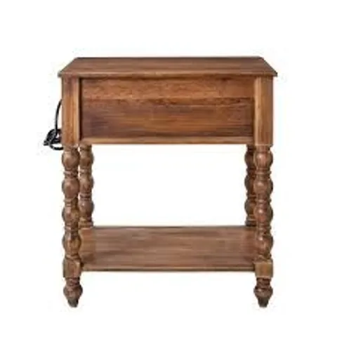 BOXED ERIC 26" TALL END TABLE - WALNUT (1 BOX)