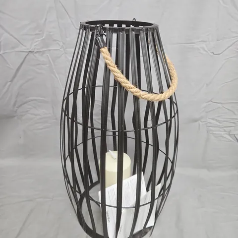 LIGHTS4FUN CANBERRA LANTERN & TRUGLOW CANDLE SET