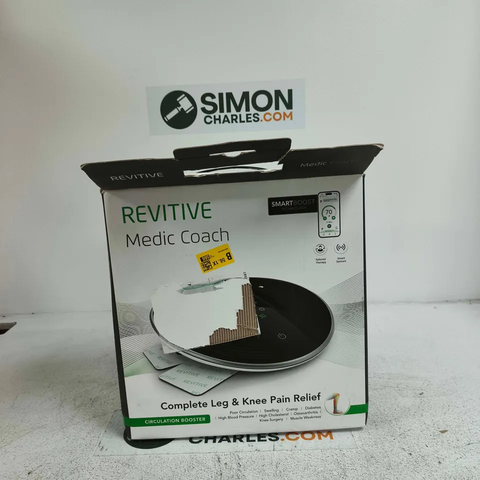 REVITIVE MEDIC COACH LEG & KNEE PAIN RELIEF DEVICE – BOXED