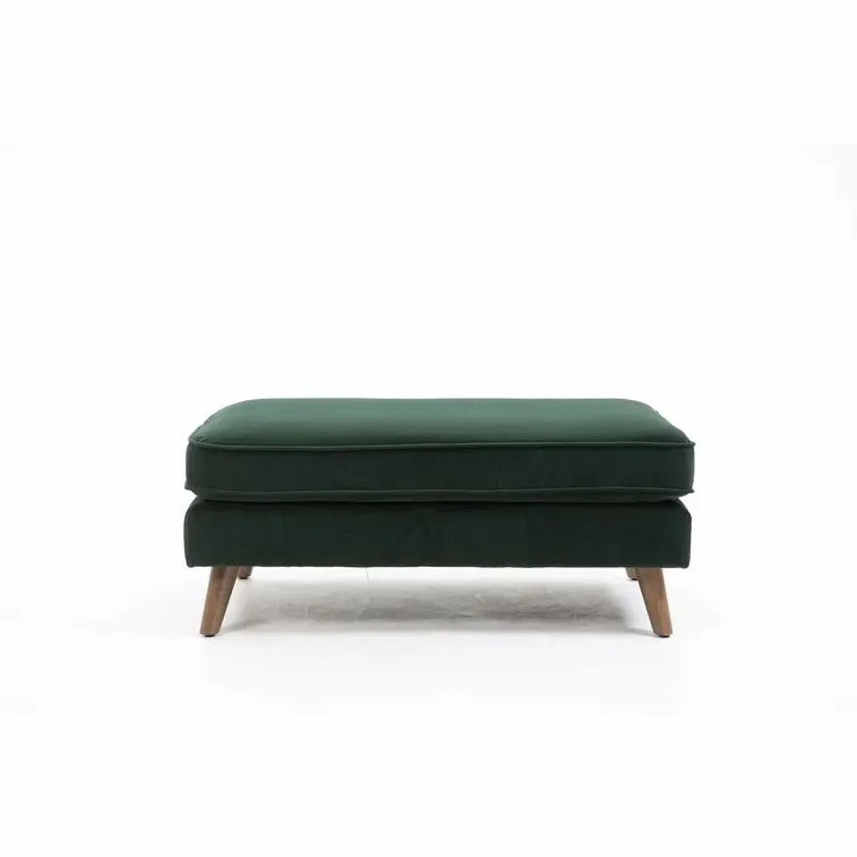 BOXED WILL103CM WIDE FOOTSTOOL- GREEN 