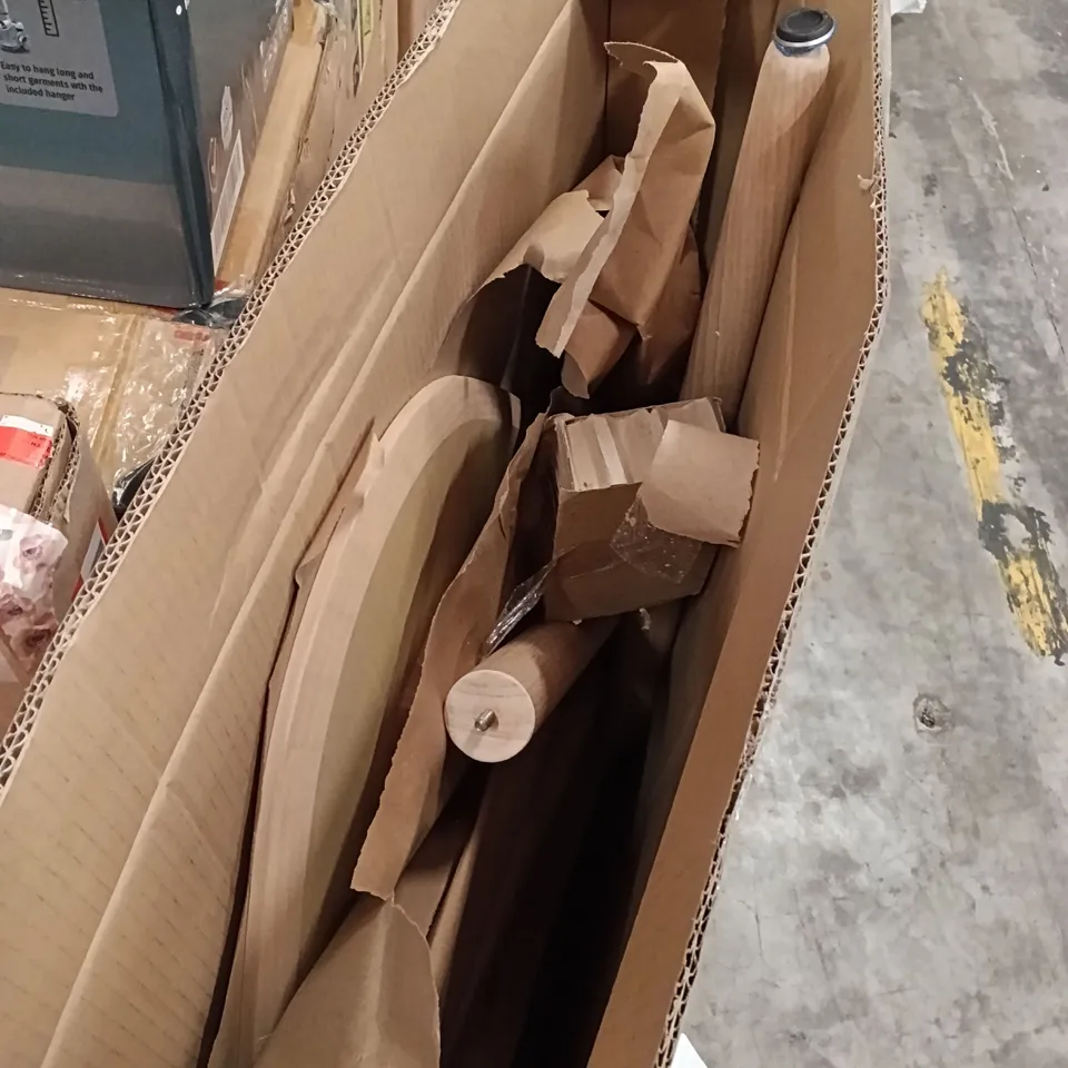 BOXED WOOD DINING TABLE - NATURAL (1 BOX)