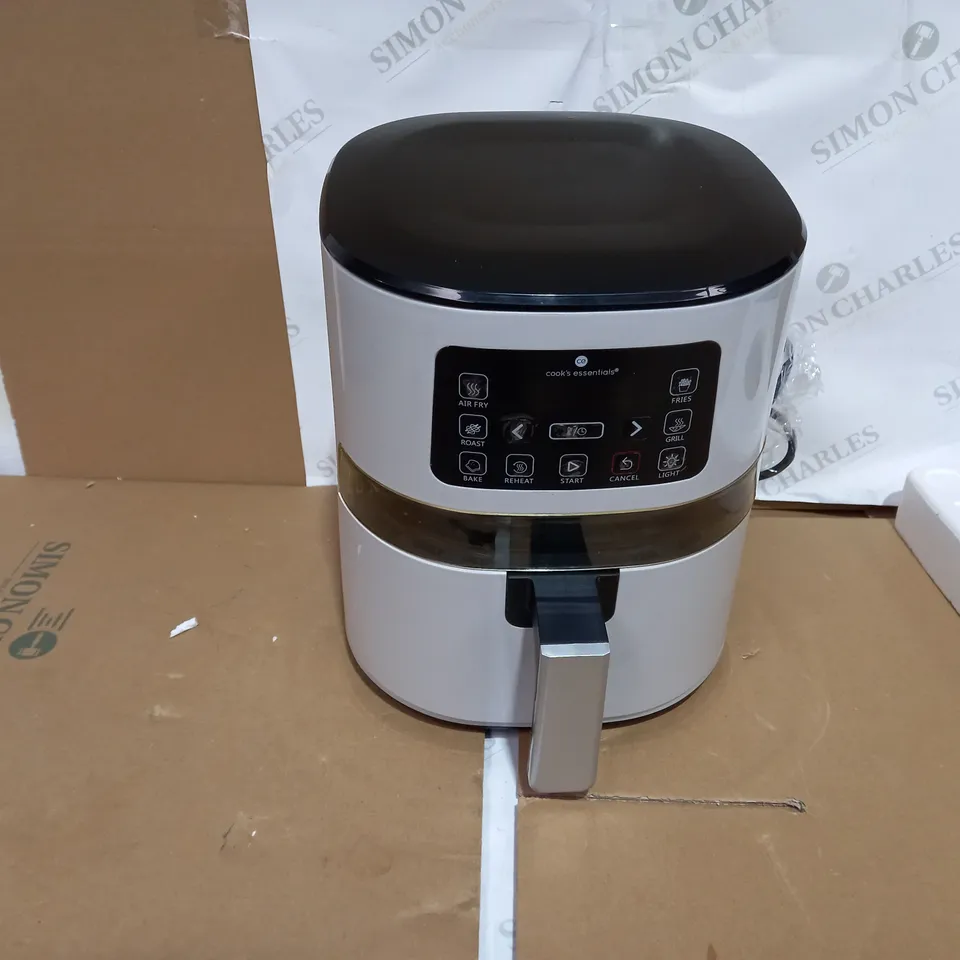 COOK'S ESSENTIALS 4.0L AIR FRYER WITH DIGITAL TOUCHSCREEN & VIEWING SCREEN - COOL GREY